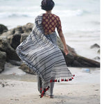 Radiant Grey Colored Festive Wear Pure Linen Designer Saree - Ibis Fab