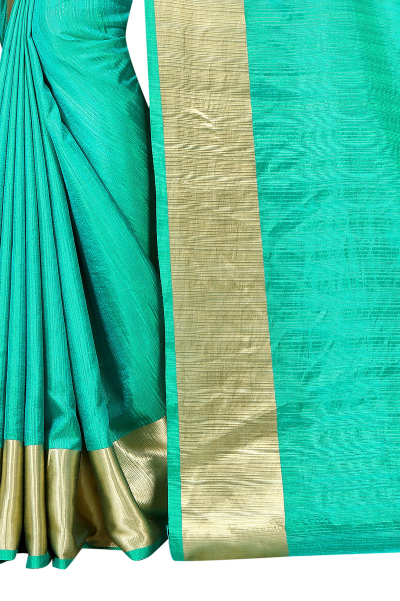 Refreshing Light Blue Colored Festive Wear Silk Saree With Beautiful Border - Ibis Fab