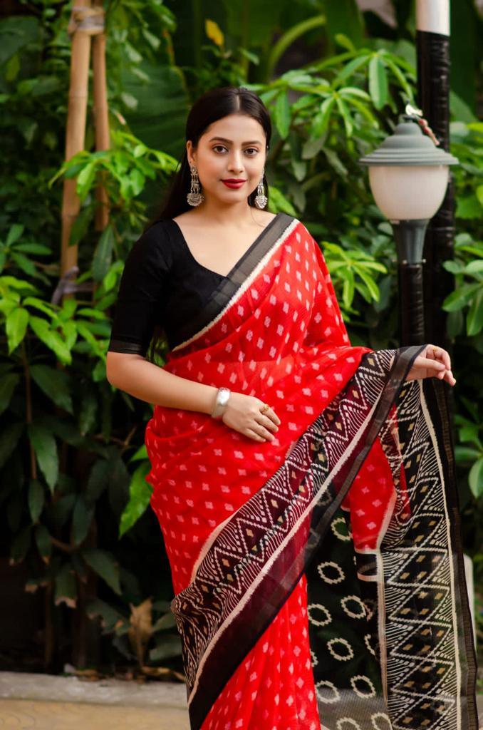 Self Design Beautiful Rich Linen Saree - Ibis Fab