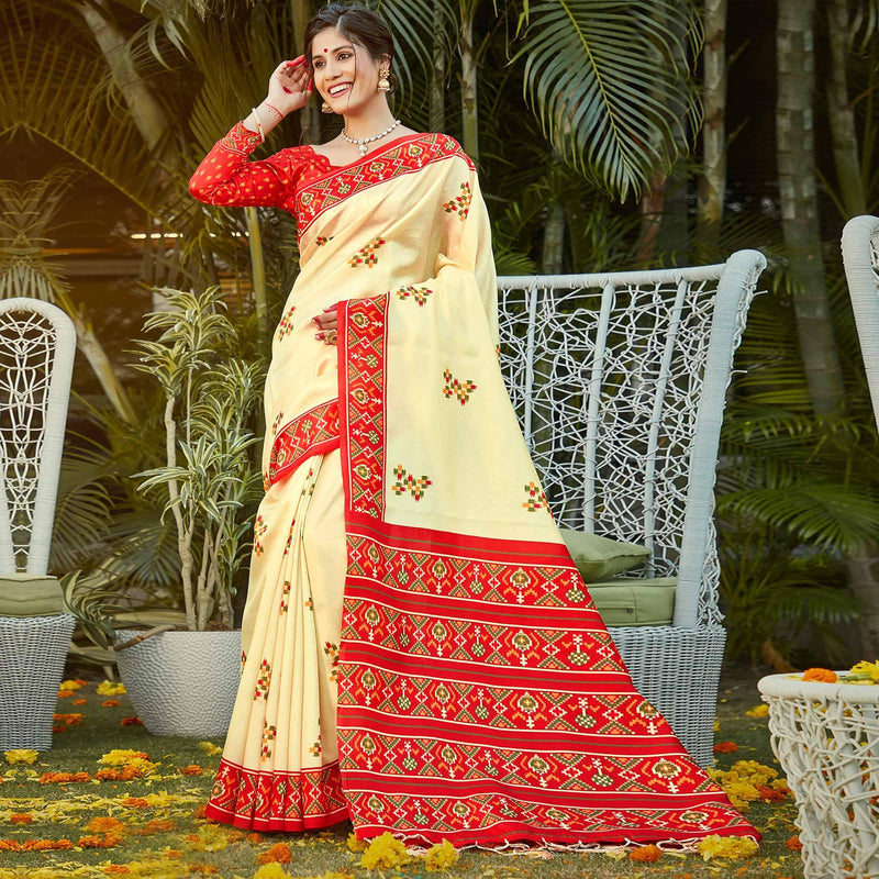 Yellow Color Soft Silk Attrective Sarees - Ibis Fab